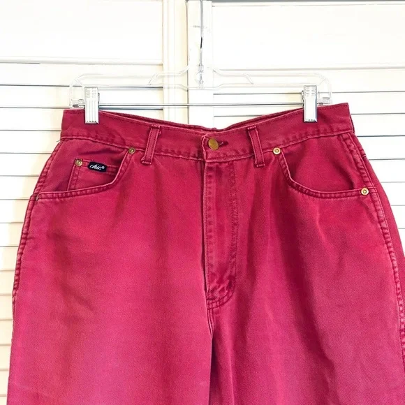 Vintage 1990’s Chic Mauve Red Mom Jeans High Rise - Picture 2 of 8